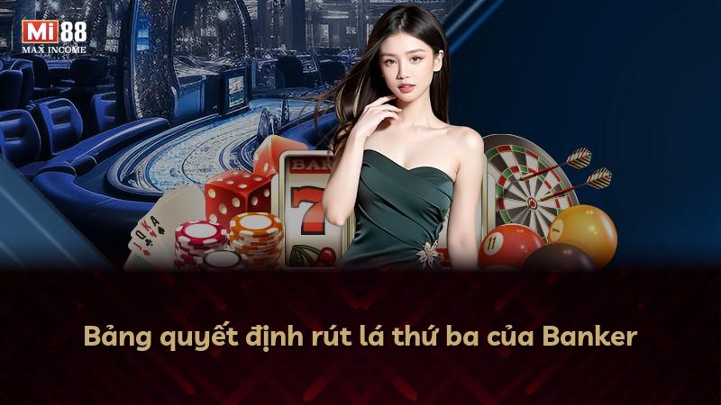 Bảng quyết định rút lá thứ ba của Banker